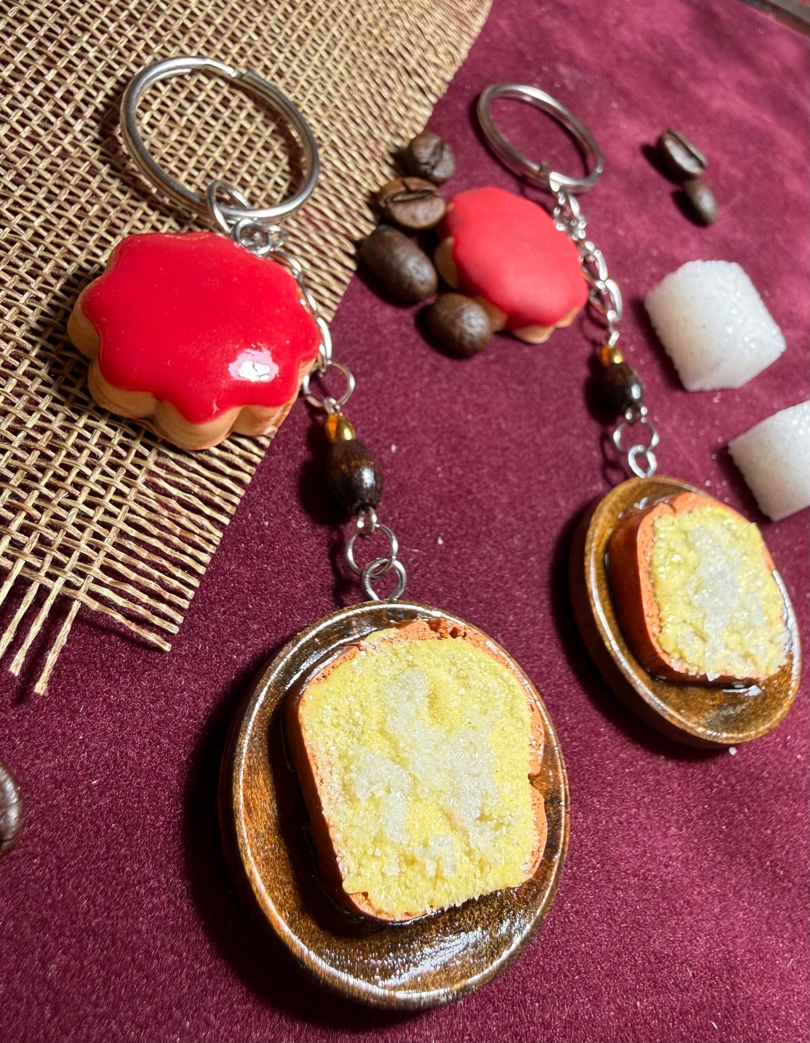 Buke me gjalp sheqer, kurabie keychain